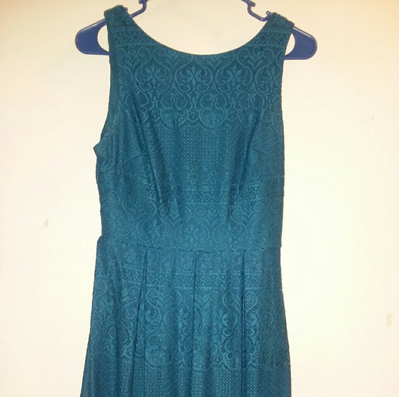 Teal lacey dress - Picture 2 of 2